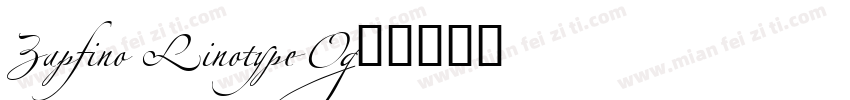 Zapfino Linotype O字体转换